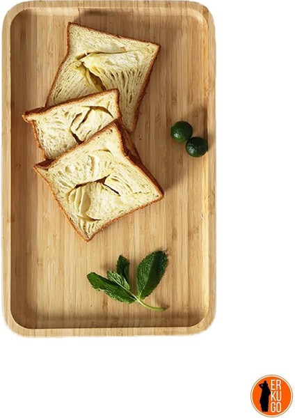 Bambu Dikdörtgen Servis Tabağı Seti, 30X20 Cm, Kahverengi, Şık ve Kullanışlı fırsatları