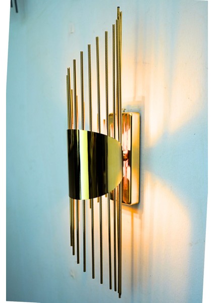 Şık Pilli Duvar Aplik, Altın Renk, Modern LED Aydınlatma, Zarif Tasarım fiyatları