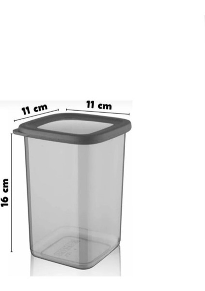 12'li Ekonomik 1200 ml Kırılmaz Antrasit Saklama Kabı Seti fiyatları