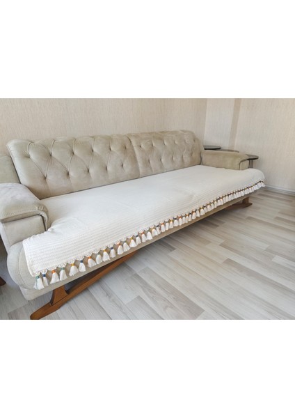 Fransız Püsküllü Koltuk Örtüsü Renkli 90X210 Ebatinda Oturma Yerine Ortudur 1 Adet fiyatları