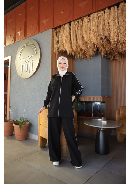 Kadın Tesettür Eşofman Takımı Fermuarlı & Alt Üst Takım 509
