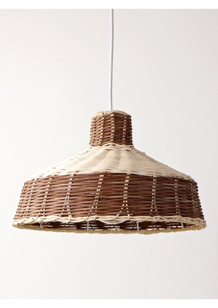Krem ve Kahverengi Rattan Sarkıt Lamba, Şık ve Doğal Aydınlatma Seçeneği indirimleri
