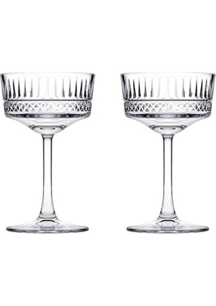 Iki Adet Ayaklı 260CC Şampanya ve Kokteyl Kadehi Seti