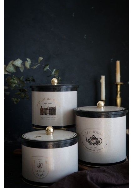 Mavi Yuvarlak Kutu 3’lü, Ø175, Topuz Kulp, Şık ve Kullanışlı Set