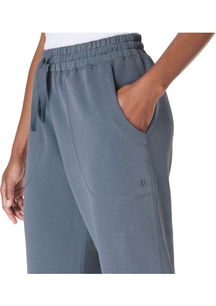 Sand Wash Cuffed Kadın Mavi Pantolon fırsatları