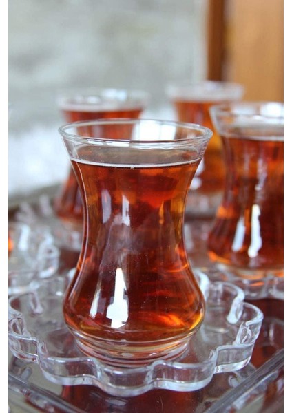 12 Parça Turuncu Çay Takımı, Şık Tasarım ve Kaliteli Malzeme ile Ideal Seçim