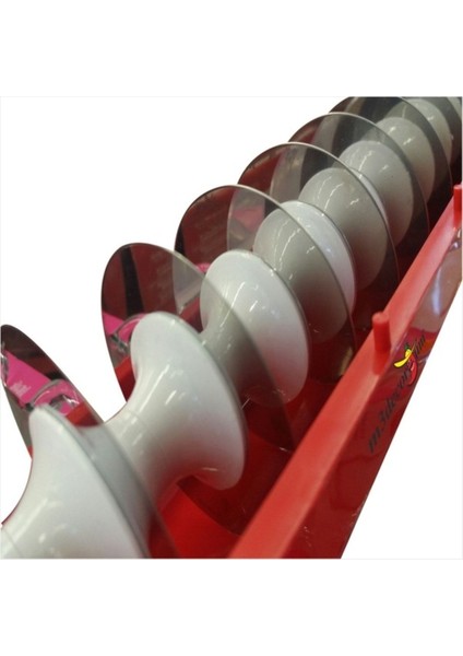 6 Bıçaklı Büyük Hamur Merdanesi, Kesici ve Silindir, 4 cm Aralıklı, Profesyonel