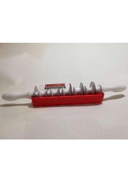 6 Bıçaklı Büyük Hamur Merdanesi, Kesici ve Silindir, 4 cm Aralıklı, Profesyonel modelleri