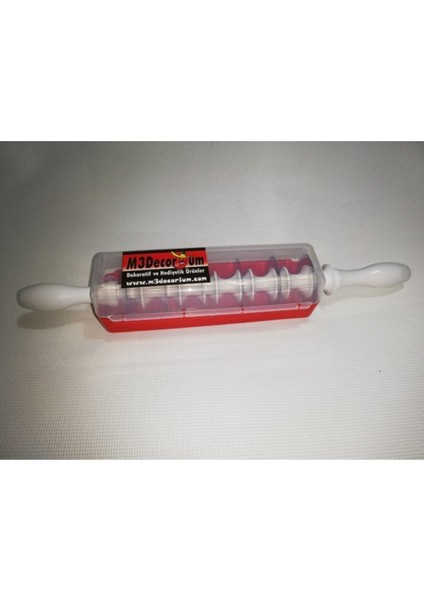 6 Bıçaklı Büyük Hamur Merdanesi, Kesici ve Silindir, 4 cm Aralıklı, Profesyonel fırsatları