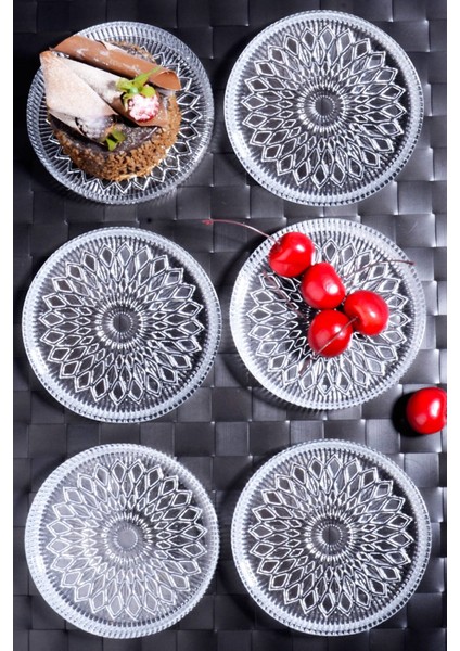 Turuncu Renkli 12 cm Ikram Tabağı, Pasta, Kurabiye ve Kek Servisi Için Ideal.