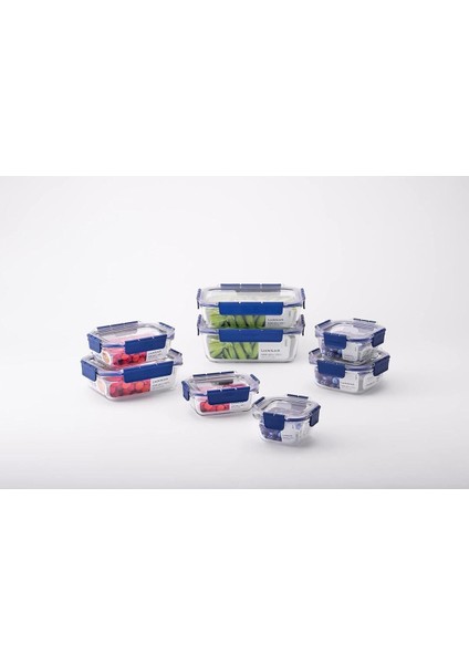 Kare Kilitli Fırın ve Saklama Kabı, 300 Ml, Mavi ve Turuncu Renk Seçenekleri fırsatları