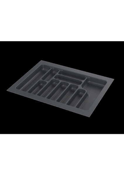 Antrasit Renk Çekmece Içi Plastik Kaşıklık 74X49 Cm, 10 Gözlü fiyatları