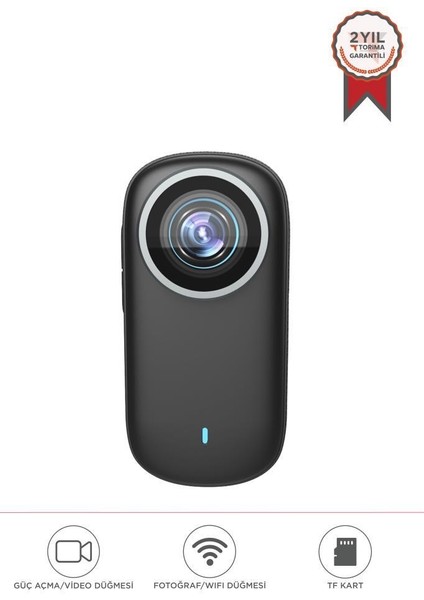 Cmr-38 Siyah 4K Kayıt Manyetik Giyilebilir Aksiyon Kamerası