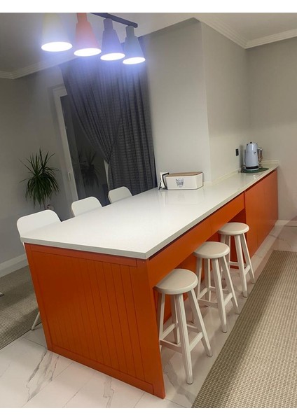 -Beyaz Ahşap Tabure -Bar Tabure ( 70CM) 1ADET modelleri