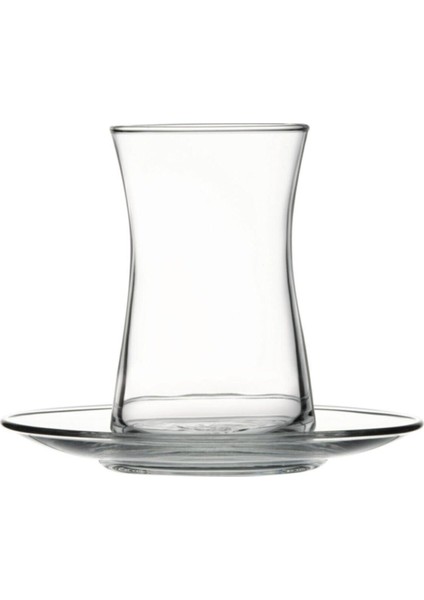 Beyaz Çay Bardağı Takımı 12 Parça, Şık ve Zarif Çay Seti