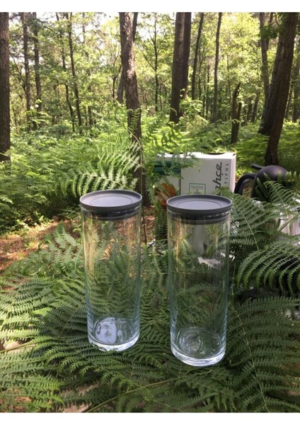 Gri 2'li Saklama Kabı Kavanoz Seti, 1230CC, Pratik ve Şık Mutfak Çözümü fiyatları