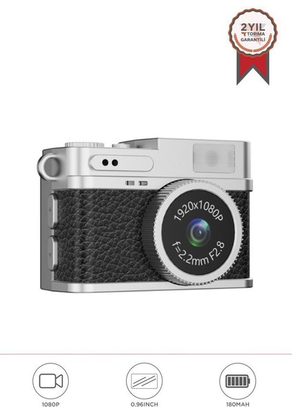 Cmr-35 Siyah Dijital Mini Cep Boy Anahtarlık 1080P Video Fotoğraf Makinesi Kamera