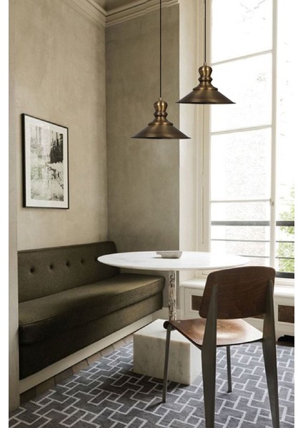 Ikili Yuvarlak Metal Sarkıt Avize, Rustik ve Vintage Tarz, Modern Iç Mekan Aydınlatması indirimleri