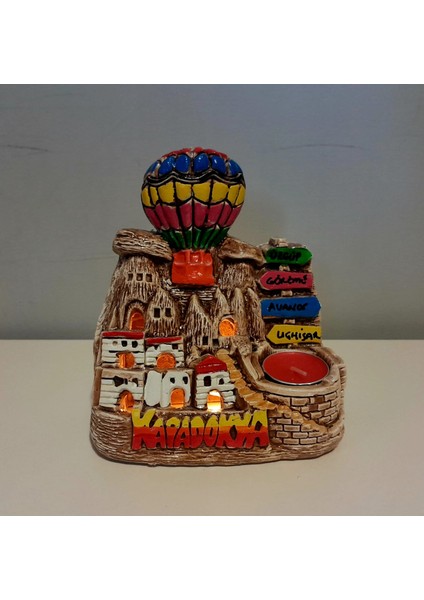 Kapadokya Hediyelik Peri Bacası Led'li Gece Lambası Mumluk fiyatları