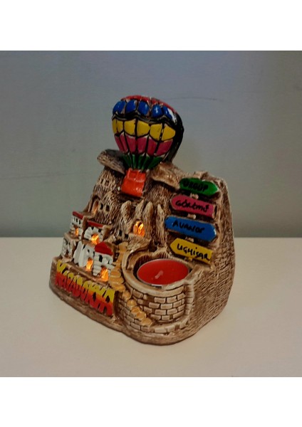 Kapadokya Hediyelik Peri Bacası Led'li Gece Lambası Mumluk modelleri