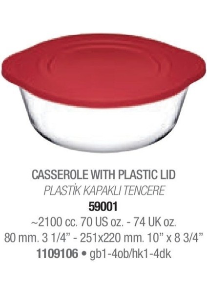 3" Kapaklı Cam Tencere ve Saklama Kabı, Beyaz, Dayanıklı ve Şık Tasarım fiyatları