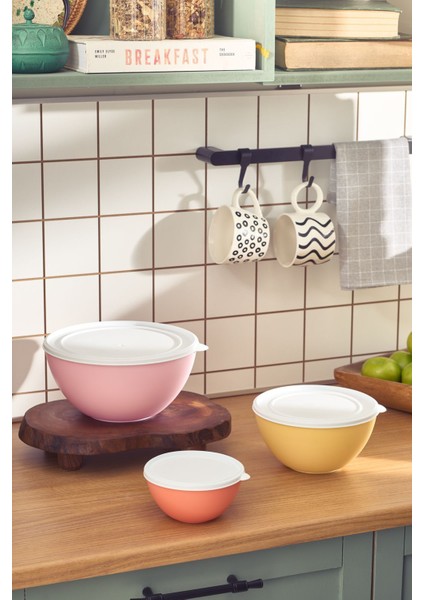 Gri 3'lü Saklama Kabı, Pratik ve Şık Mutfak Gereçleri fiyatları