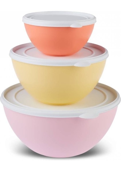 Gri 3'lü Saklama Kabı, Pratik ve Şık Mutfak Gereçleri