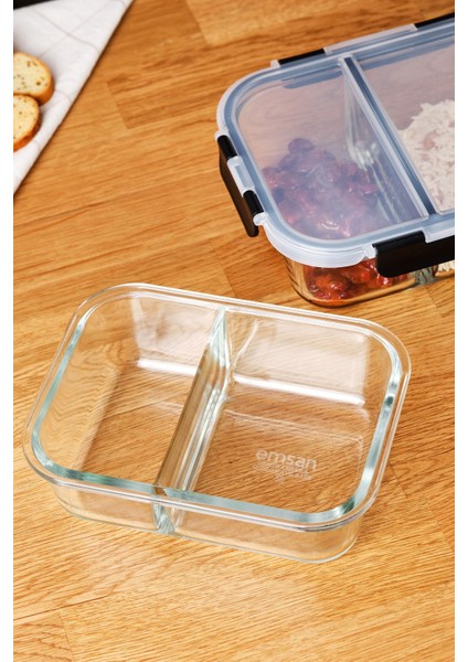 Gri 980 ml Borosilikat Saklama Kabı, Dayanıklı ve Şık Mutfak Saklama Çözümü fırsatları