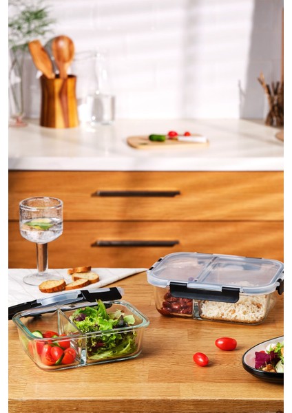 Gri 980 ml Borosilikat Saklama Kabı, Dayanıklı ve Şık Mutfak Saklama Çözümü indirimleri