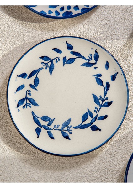 El Yapımı Trend Mavi 6'lı Pasta Seti, 19 Cm, Şık ve Kullanışlı Tasarım fırsatları