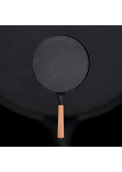 28CM Çok Amaçlı Döküm Tava, Ahşap Kulp, Fırın ve Ocak Uyumlu, Şık ve Dayanıklı indirimleri