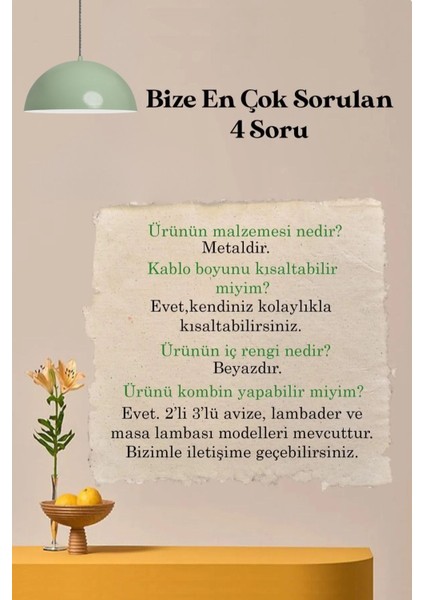 Yeşil Mint Avize Sarkıt Aydınlatma Dekoratif Salon ve Mutfak Için Işıldayan Şıklık