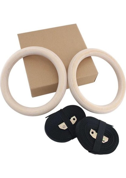 Çok Renkli Ahşap Crossfit ve Jimnastik Halkası, Sağlam ve Şık Tasarım fiyatları