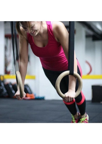 Çok Renkli Ahşap Crossfit ve Jimnastik Halkası, Sağlam ve Şık Tasarım modelleri