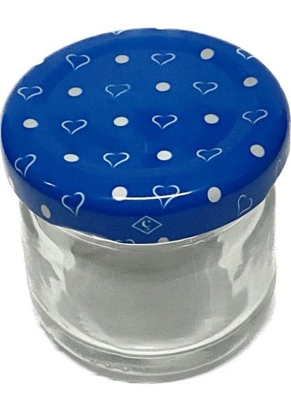 Mavi 40CC Mini Cam Kavanoz, 50 Adet, Şık ve Kullanışlı Saklama Çözümü