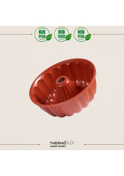 Kırmızı 26CM Dilimli Kek Kalıbı, Kolay Kullanım ve Şık Tasarım ile Ideal.