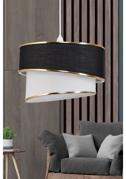 Şık Sarkıt Avize, Kumaş Başlık, Salon, Mutfak, Hol, Çocuk Odası Için Ideal Aydınlatma