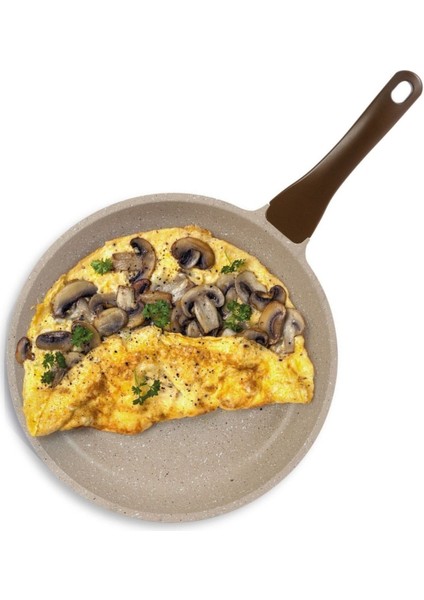 20 cm Vizon Renkli Tava, Şık ve Dayanıklı Mutfak Gereci