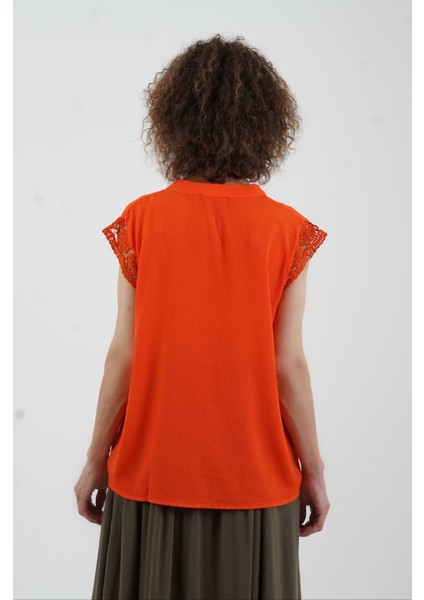 Nar Çiçeği Kolu Fisto Hakim Yaka Bluz fırsatları