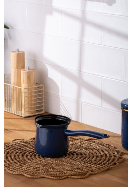 Mavi Emaye Cezve 10 Cm, Şık ve Dayanıklı Mutfak Gereci