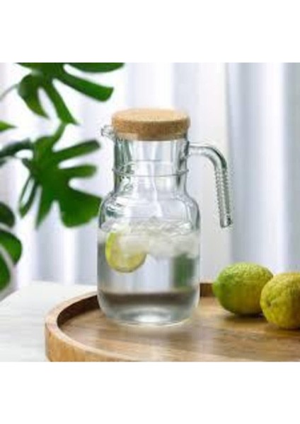 Hoop Surahi Mantar Kapaklı, 1500 Cc, Beyaz, Şık ve Kullanışlı Tasarım