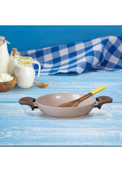 22 cm Granit Safkan Omlet Tavası, Dayanıklı ve Şık Mutfak Gereci