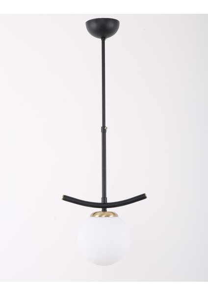 Modern Siyah Eskitme Beyaz Camlı Zarif Avize, Şık ve Parlak Aydınlatma Için fiyatları