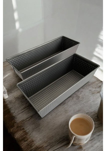 Paslanmaz Çelik Baton Kek Kalıbı, 25,5 cm ve 30,5 Cm, Gri Renk modelleri