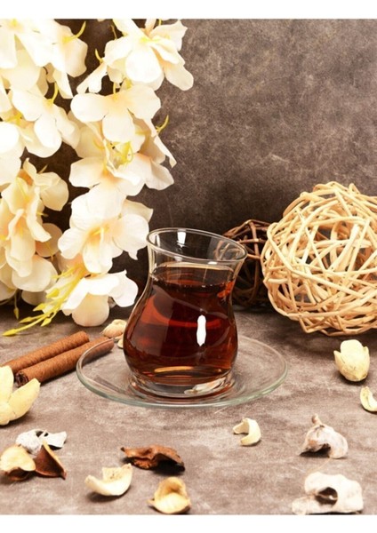 Çok Renkli 12 Parça Çay Takımı, Şık ve Modern Tasarım