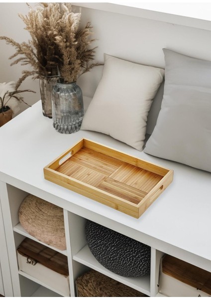 Bambu Tepsi 36X22 Cm, Şık ve Doğal Tasarım, Ev ve Davetler Için Ideal Seçim fiyatları