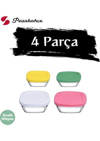 4'lü Kapaklı Cam Saklama Kabı Seti, Kahverengi, Dayanıklı ve Şık Tasarım fiyatları