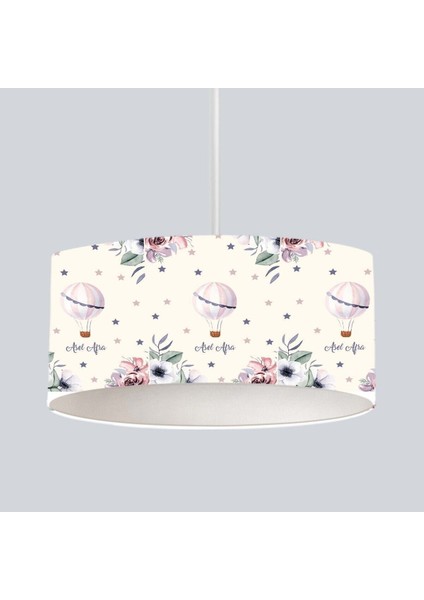 Renkli Bebek Odası Sarkıt Avize, Yıldız ve Balon Detaylı, Sıcak Atmosfer