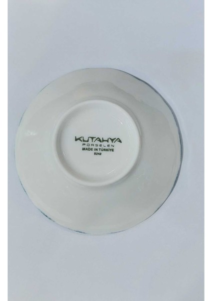 Mavi Beyaz Reaktif Nano Çay Tabağı 10CM, Şık ve Dayanıklı, Paketli Adet modelleri