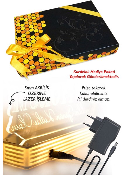 Babaya Özel 3D LED Lamba Mavi Hediye, Sevgi Dolu Tasarım fiyatları